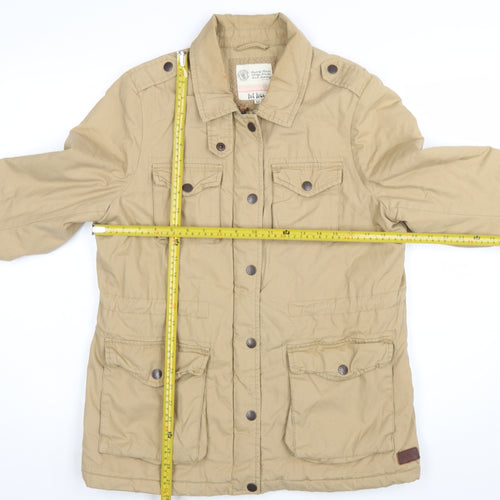 Fat Face Women Beige Size 12 Military Cotton Jacket