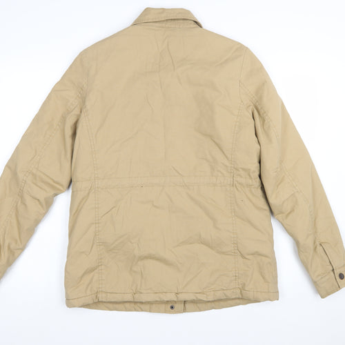 Fat Face Women Beige Size 12 Military Cotton Jacket