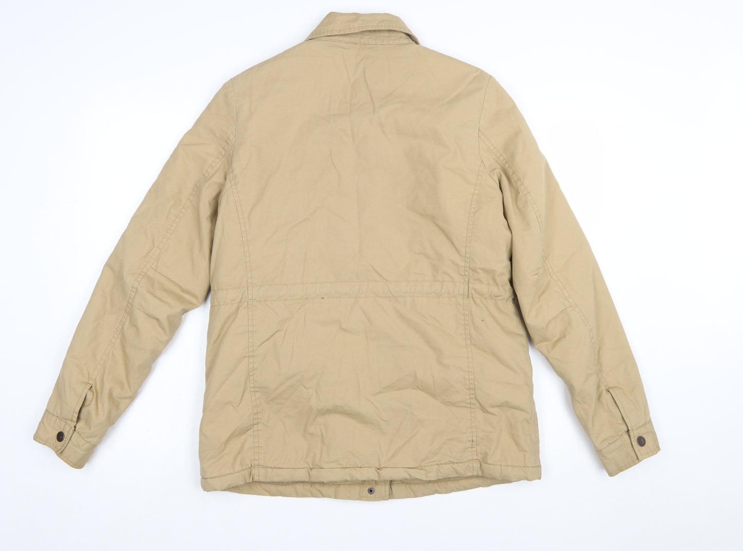 Fat Face Women Beige Size 12 Military Cotton Jacket