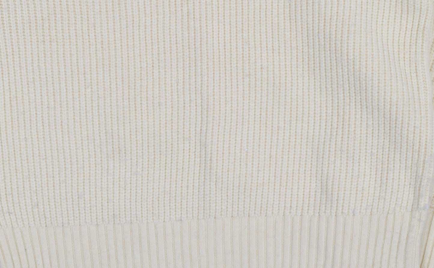 John Lewis ANYDAY Women Ivory Knit V-Neck Pullover Jumper XS