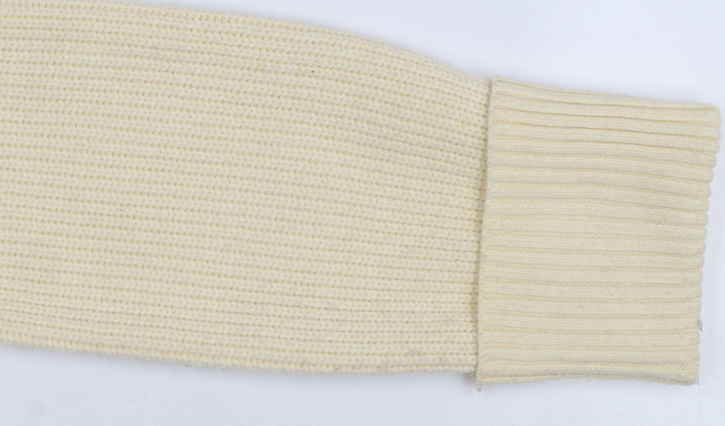 John Lewis ANYDAY Women Ivory Knit V-Neck Pullover Jumper XS