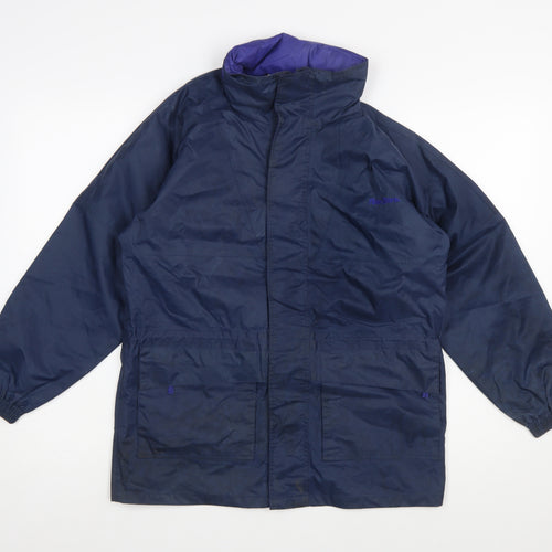 Peter Storm Boys Blue Waterproof Hooded Rain Coat Jacket 11-12 Years
