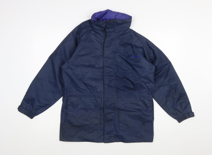 Peter Storm Boys Blue Waterproof Hooded Rain Coat Jacket 11-12 Years