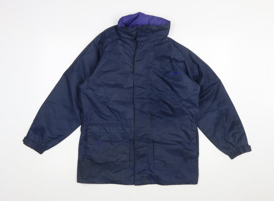 Peter Storm Boys Blue Waterproof Hooded Rain Coat Jacket 11-12 Years