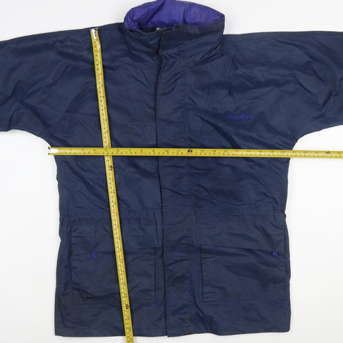 Peter Storm Boys Blue Waterproof Hooded Rain Coat Jacket 11-12 Years