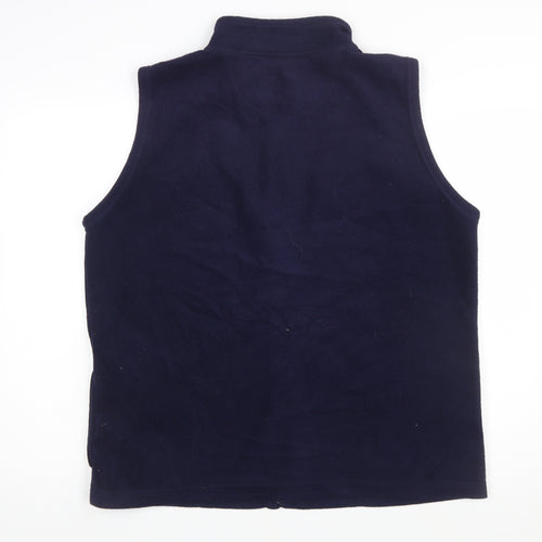 EWM Women Blue Fleece Zip Waistcoat Bodywarmer Size 18