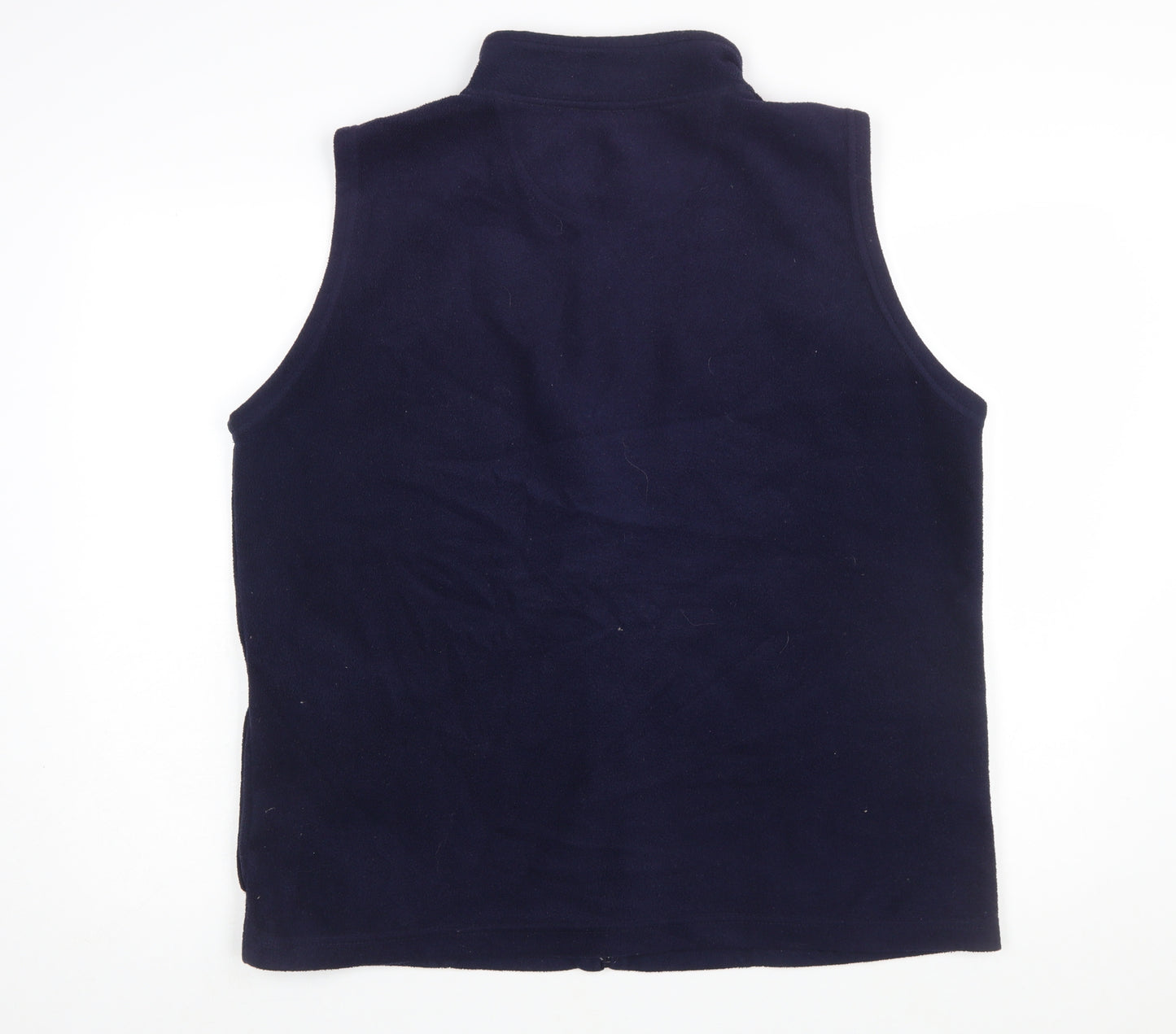 EWM Women Blue Fleece Zip Waistcoat Bodywarmer Size 18