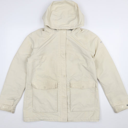 Columbia Women’s Beige Waterproof Hooded Parka Jacket M