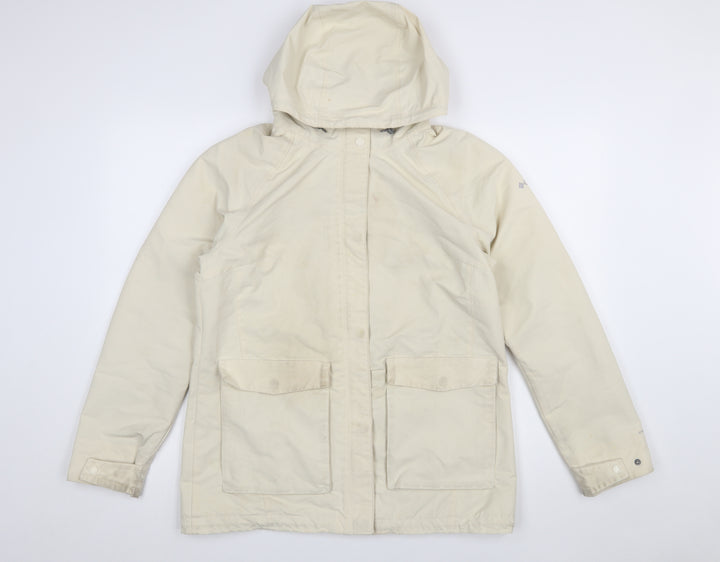 Columbia Women’s Beige Waterproof Hooded Parka Jacket M