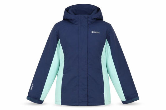 Mountain Warehouse Girls Blue Waterproof Hooded Parka Coat 11-12 Years