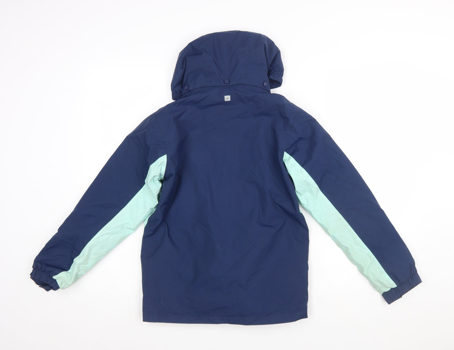 Mountain Warehouse Girls Blue Waterproof Hooded Parka Coat 11-12 Years