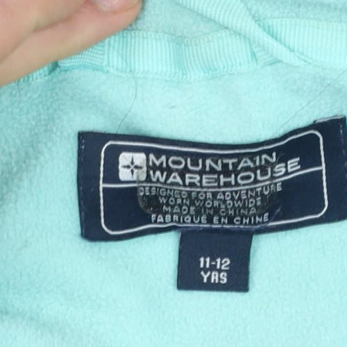 Mountain Warehouse Girls Blue Waterproof Hooded Parka Coat 11-12 Years