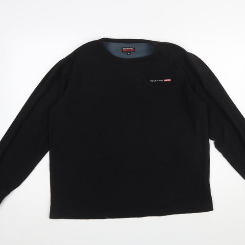 Rockport XCS Men's Black Fleece Pullover Sweatshirt M Regular Fit