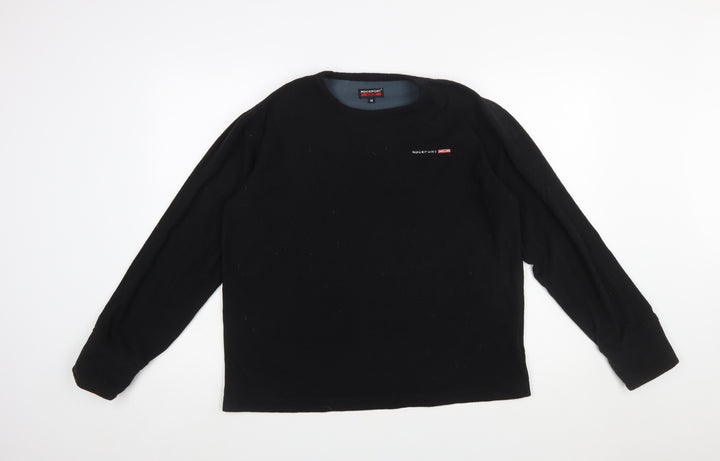 Rockport XCS Men's Black Fleece Pullover Sweatshirt M Regular Fit