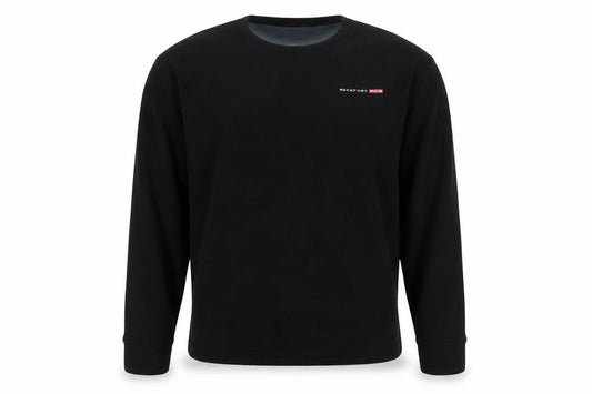 Front view of Rockport XCS Men's Black Fleece Pullover Sweatshirt M Regular Fit