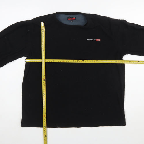 Rockport XCS Men's Black Fleece Pullover Sweatshirt M Regular Fit