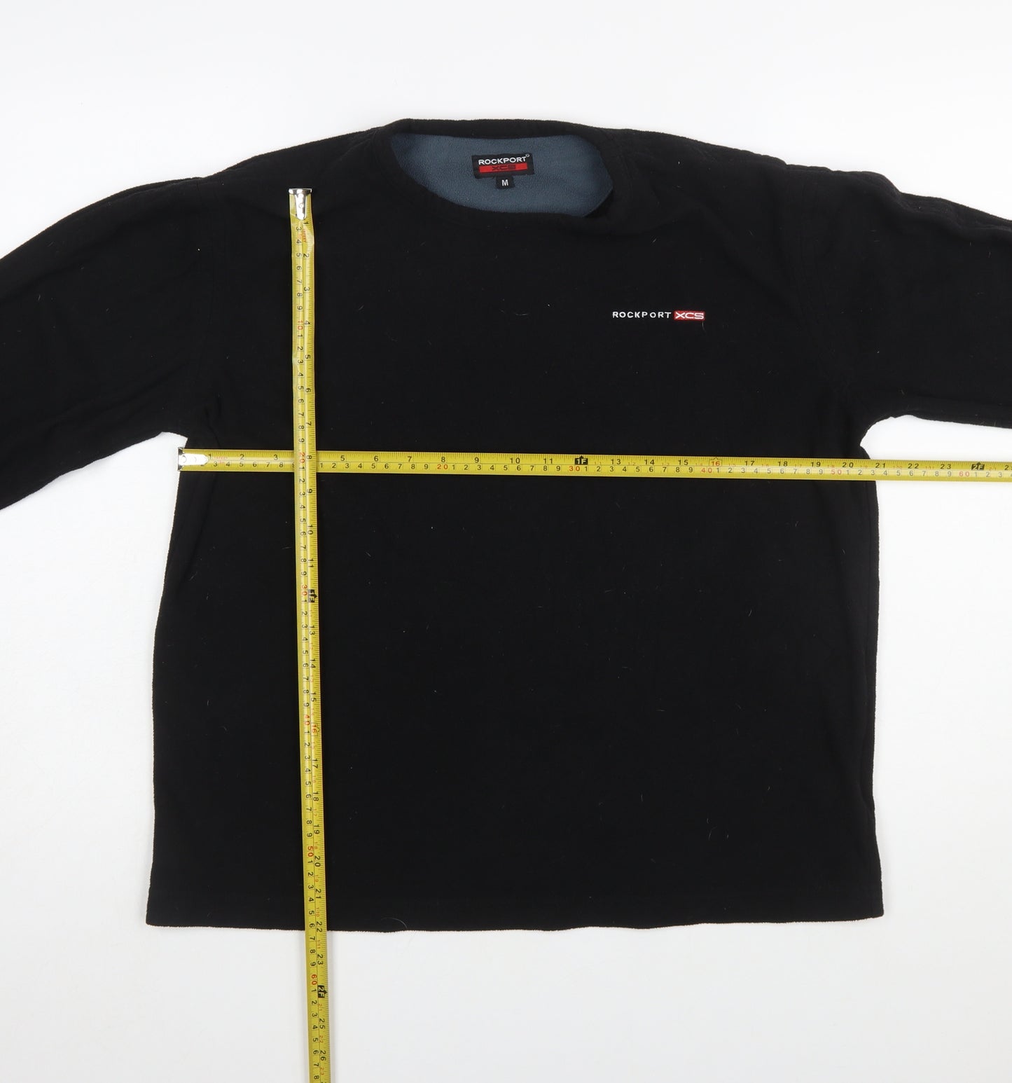 Rockport XCS Men's Black Fleece Pullover Sweatshirt M Regular Fit