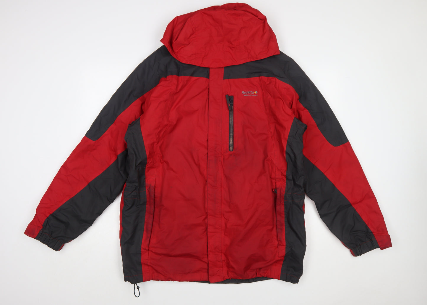 Regatta Men's Red Waterproof Hooded Hiking Jacket Size L 42in