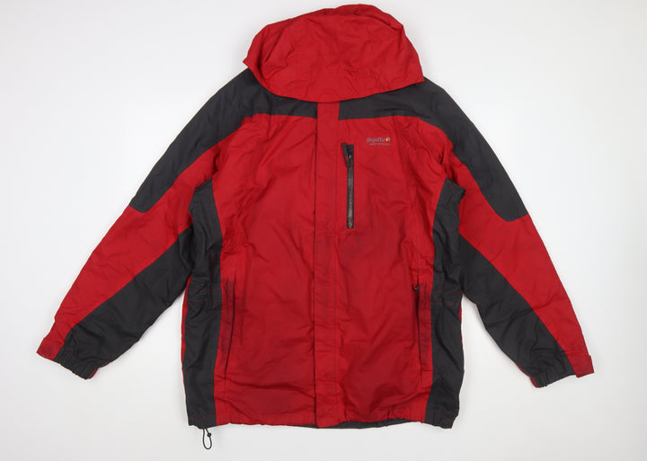 Regatta Men's Red Waterproof Hooded Hiking Jacket Size L 42in