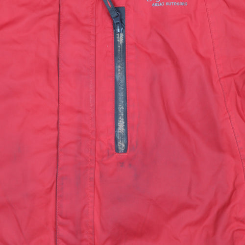 Regatta Men's Red Waterproof Hooded Hiking Jacket Size L 42in