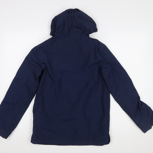 Regatta Boys Blue Hooded Rain Coat Jacket 11-12 Years Polyester