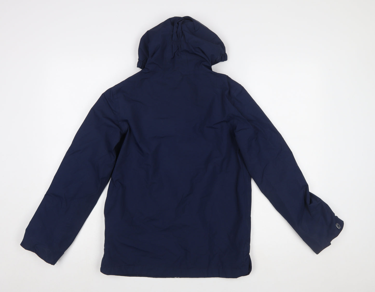 Regatta Boys Blue Hooded Rain Coat Jacket 11-12 Years Polyester