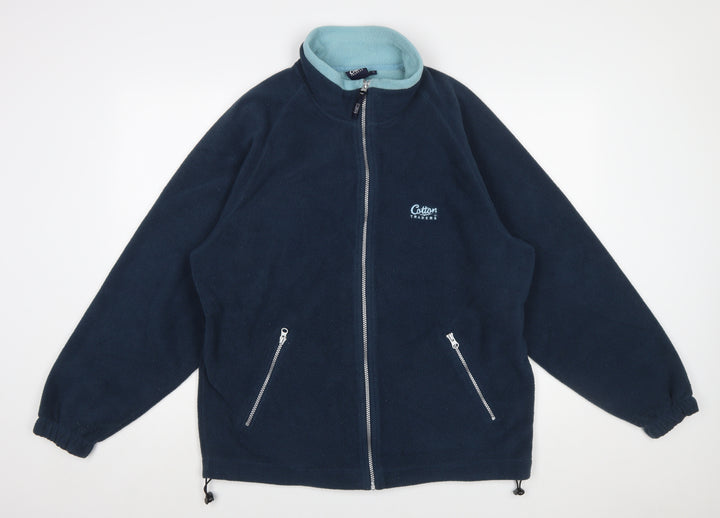 Cotton Traders Men’s Blue Fleece Full Zip Jacket Size M