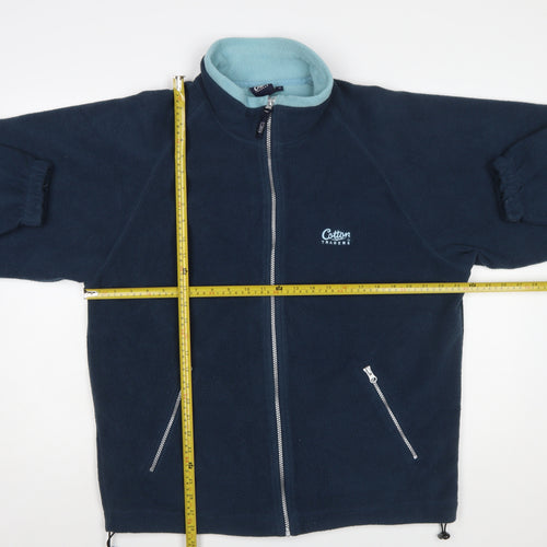 Cotton Traders Men’s Blue Fleece Full Zip Jacket Size M