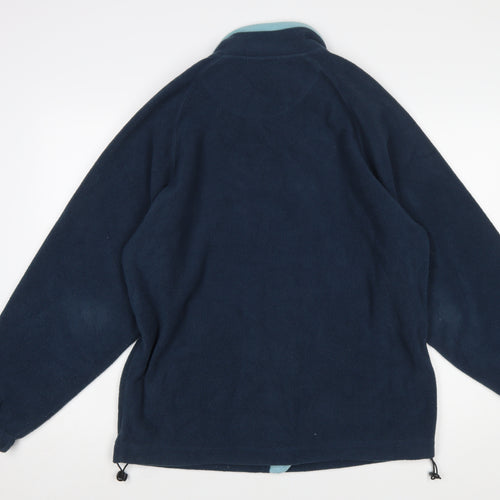 Cotton Traders Men’s Blue Fleece Full Zip Jacket Size M