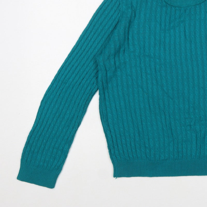 Additional view of Classic Women's Green Cable-Knit jumper M