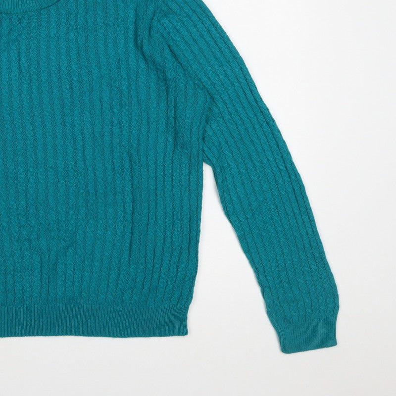 Additional view of Classic Women's Green Cable-Knit jumper M