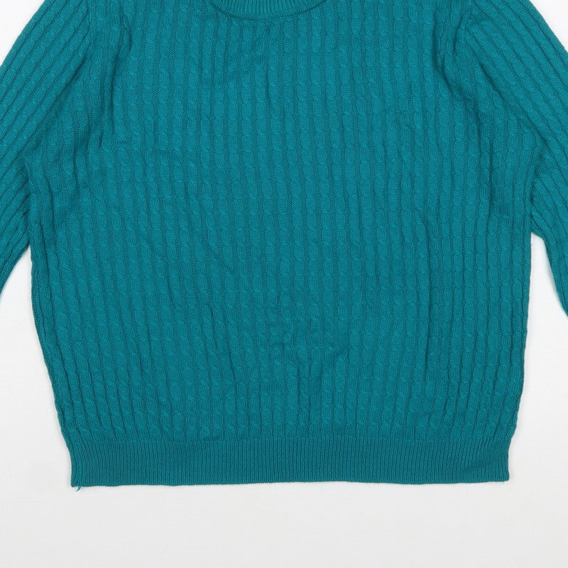 Additional view of Classic Women's Green Cable-Knit jumper M