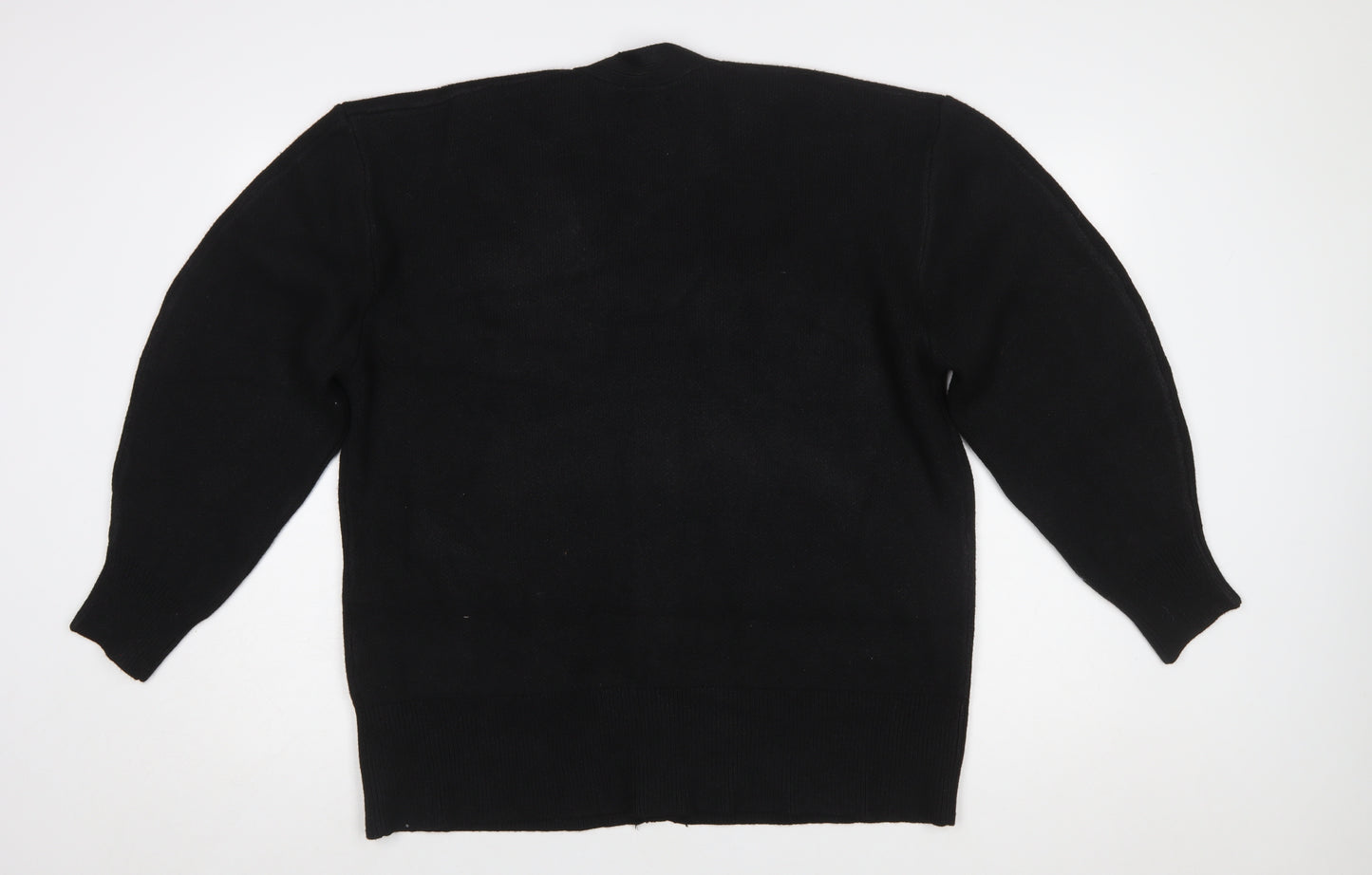 ASOS DESIGN Women's Black V-Neck Button Cardigan Size S