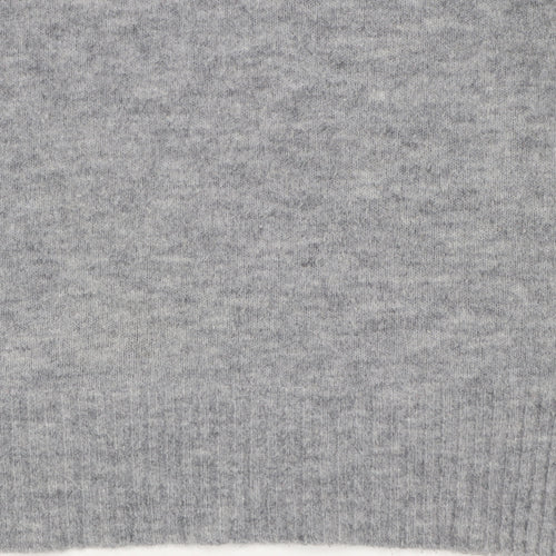 Whistles Women’s Grey Mock Neck Wool Blend Pullover Jumper M