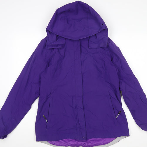 Karrimor Women’s Purple Waterproof Hooded Rain Jacket Size 12