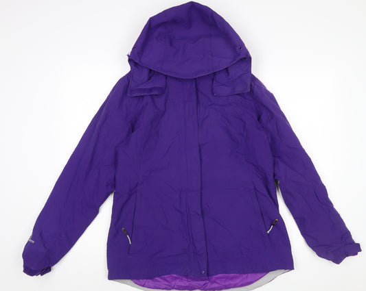 Karrimor Women’s Purple Waterproof Hooded Rain Jacket Size 12