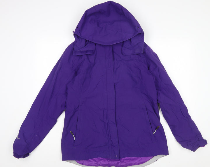 Karrimor Women’s Purple Waterproof Hooded Rain Jacket Size 12