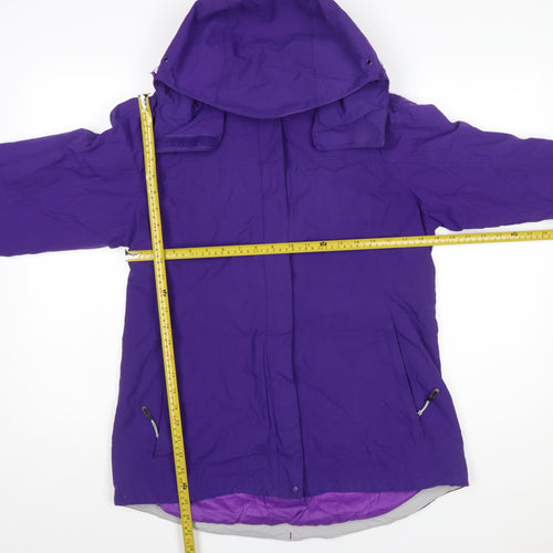Karrimor Women’s Purple Waterproof Hooded Rain Jacket Size 12