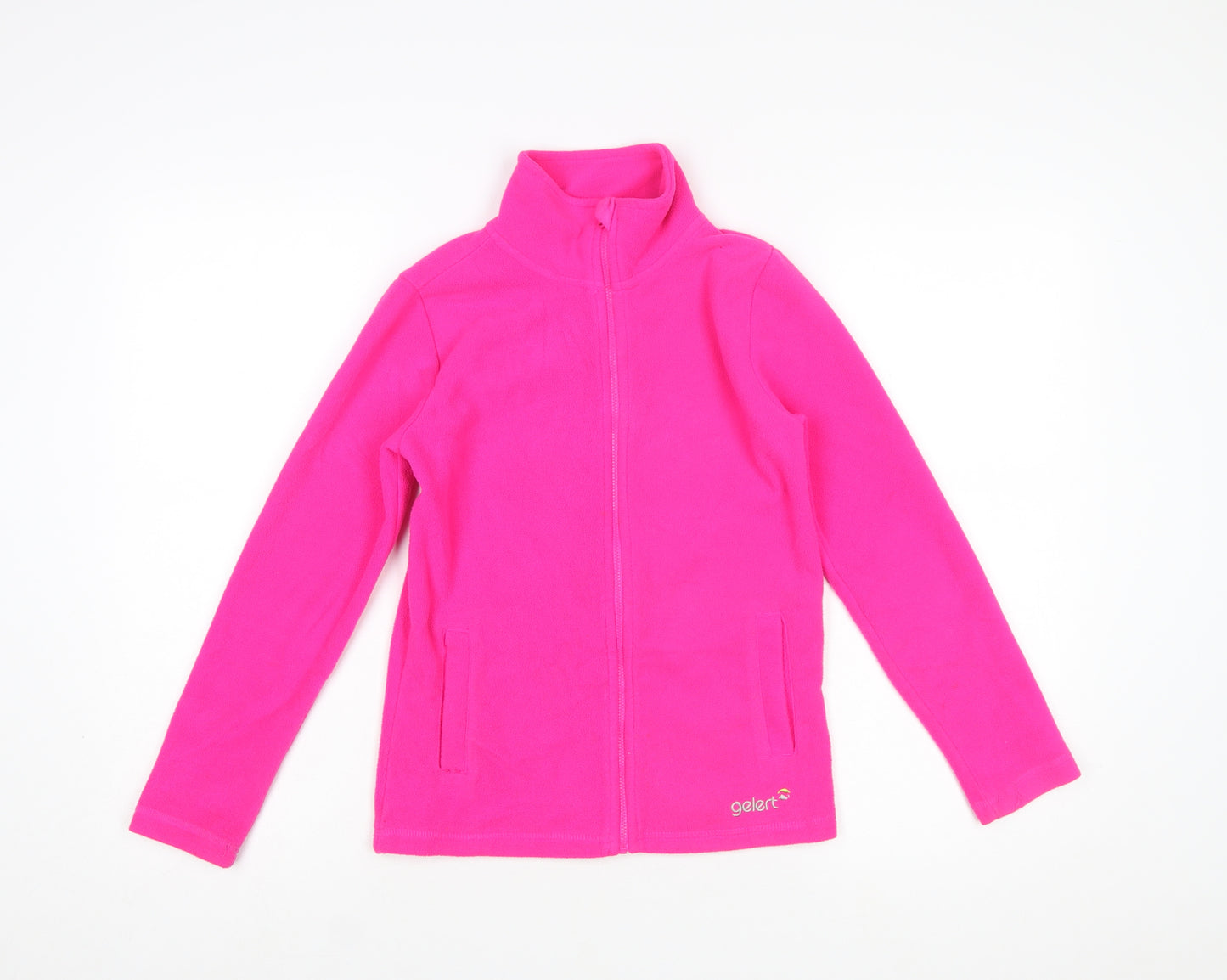 Gelert Girls Pink Fleece Full Zip Jacket 9-10 Years Lightweight Outdoor