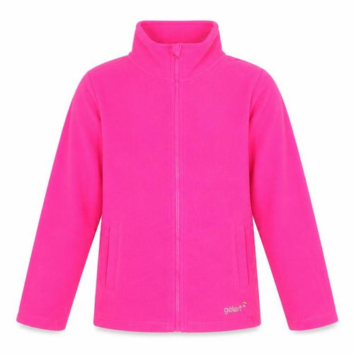 Gelert Girls Pink Fleece Full Zip Jacket 9-10 Years Lightweight Outdoor