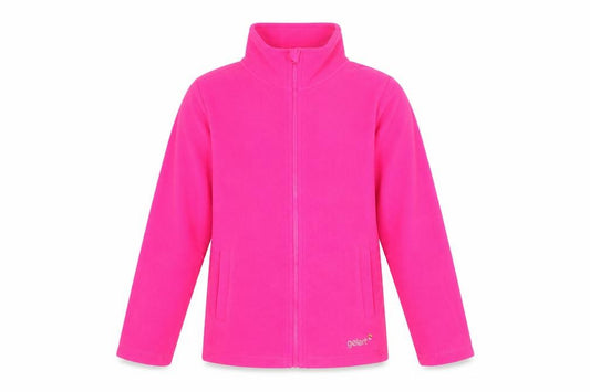 Gelert Girls Pink Fleece Full Zip Jacket 9-10 Years Lightweight Outdoor