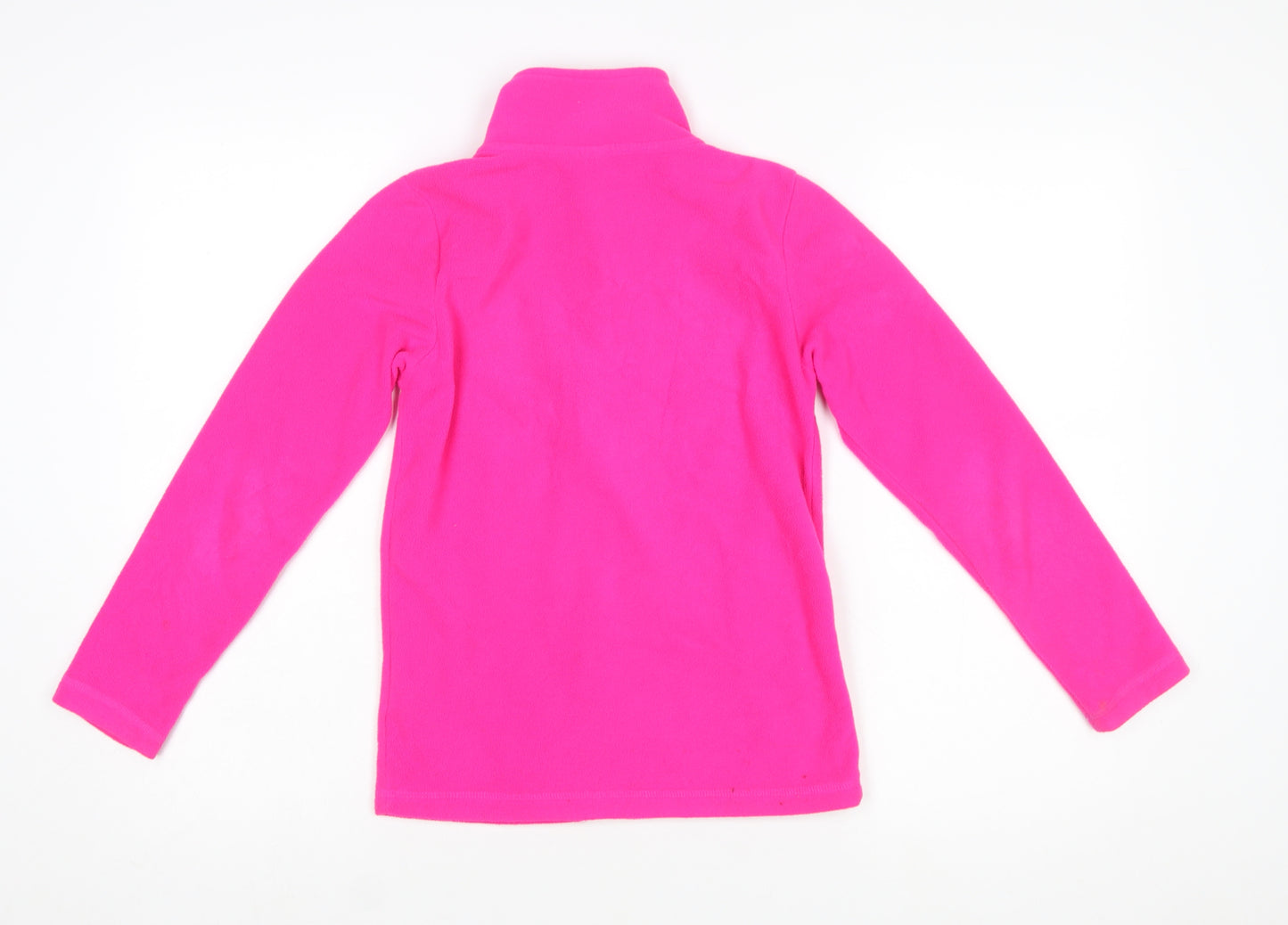 Gelert Girls Pink Fleece Full Zip Jacket 9-10 Years Lightweight Outdoor