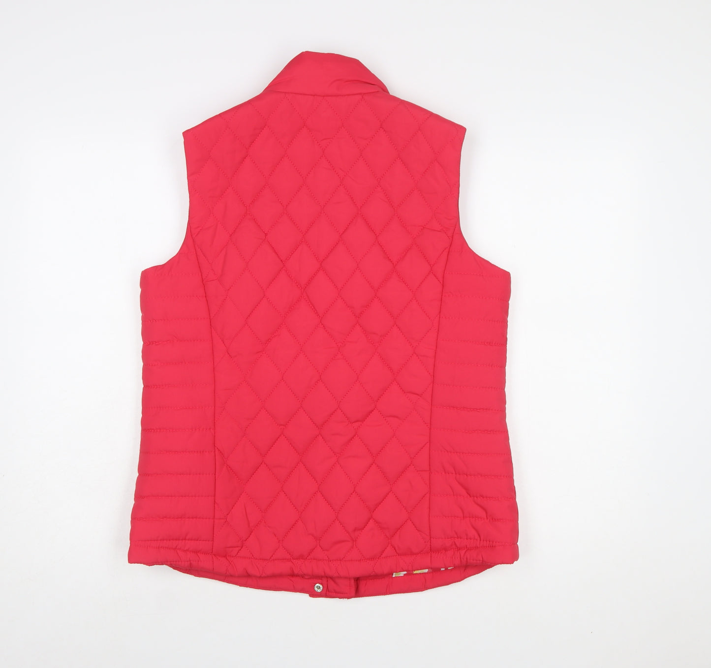 Country Rose Women's Pink Quilted Sleeveless Waistcoat Size S