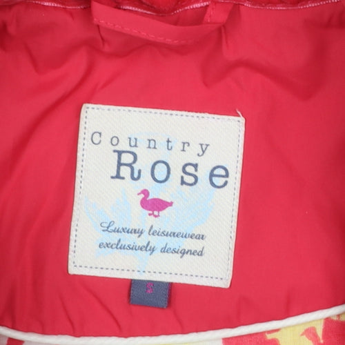 Country Rose Women's Pink Quilted Sleeveless Waistcoat Size S