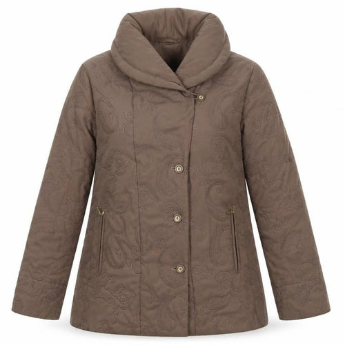 Eastex Women’s Brown Quilted Mid-Length Jacket UK 10 Regular Fit