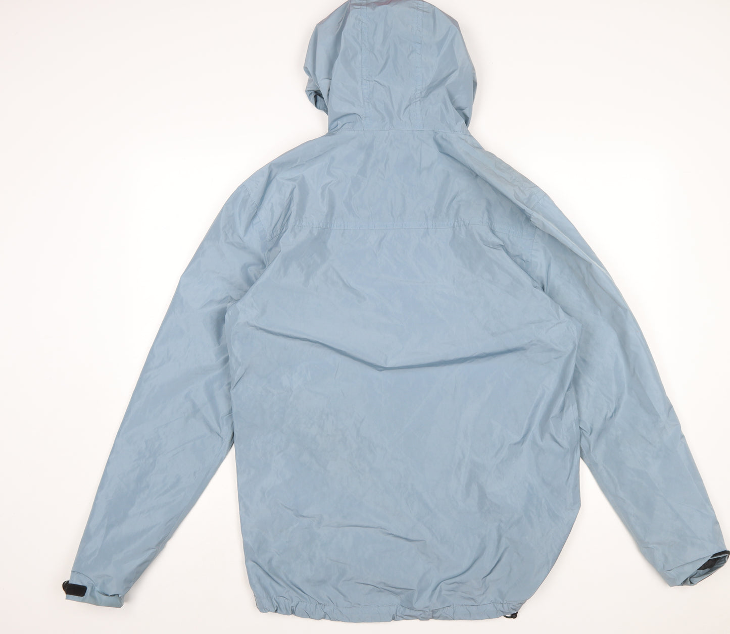 11 Degrees Men Blue Hooded Windbreaker Jacket Size M
