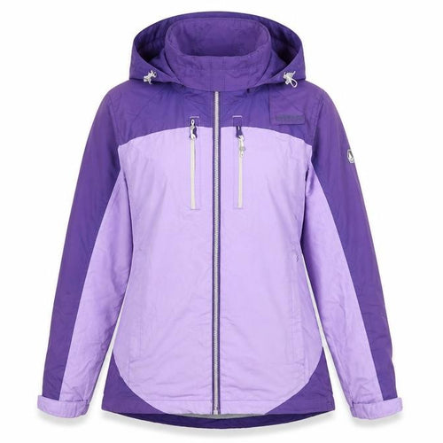 Regatta Womens Purple Waterproof Hooded Rain Jacket UK 12
