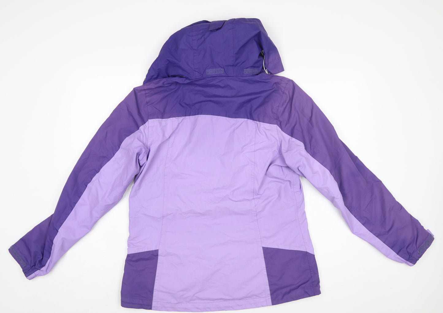 Regatta Womens Purple Waterproof Hooded Rain Jacket UK 12