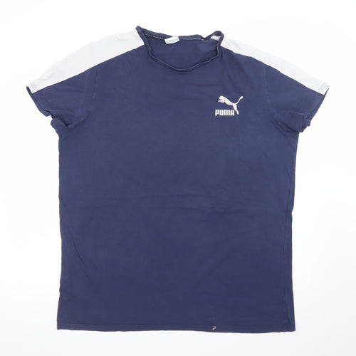 Puma Men's Blue 2XL Sports Crew Neck Short Sleeve T-Shirt