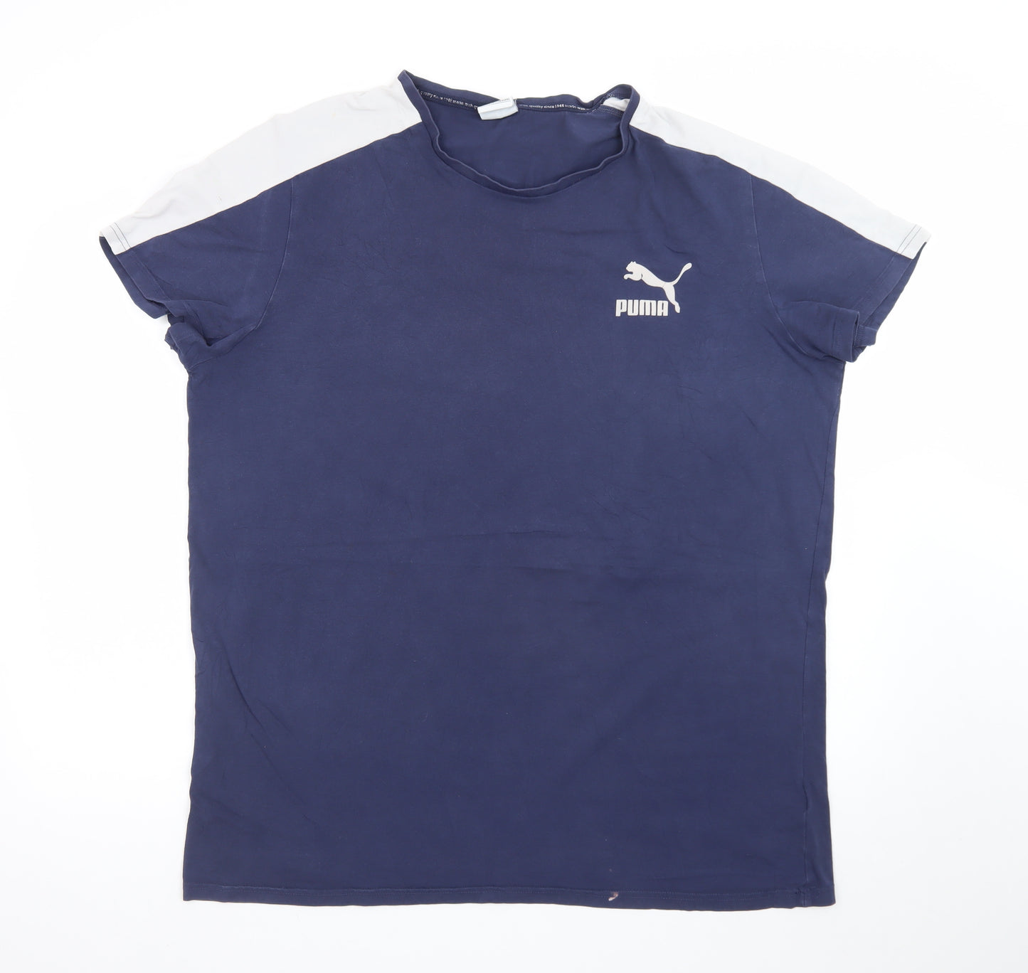 Puma Men's Blue 2XL Sports Crew Neck Short Sleeve T-Shirt